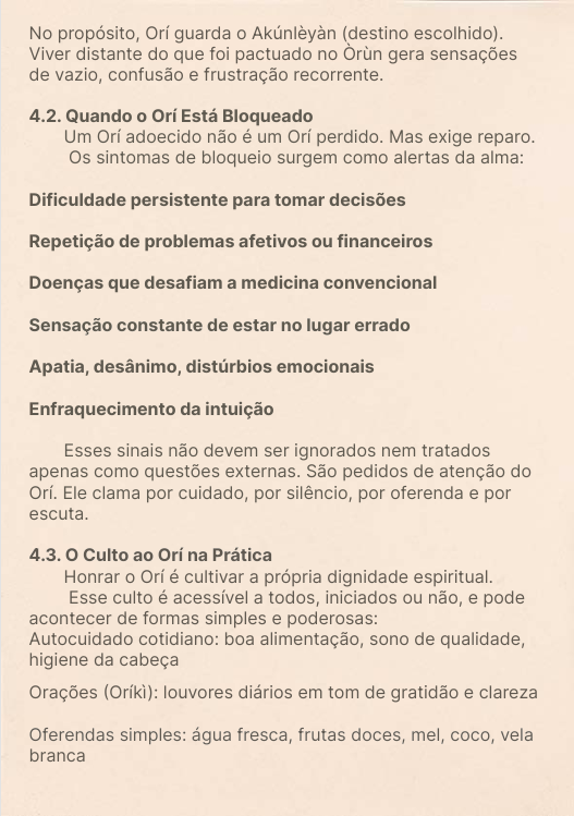 Capítulo 4 – Orí Bloqueado